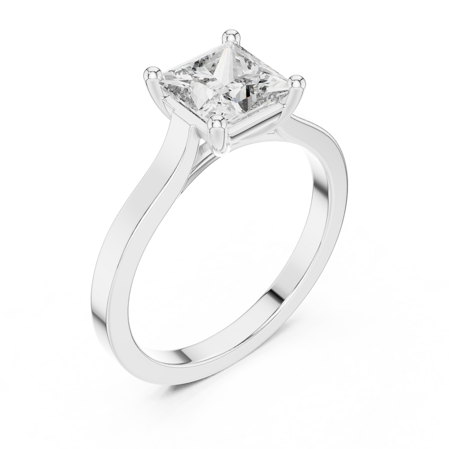 Cushion Solitaire Lab Grown Diamond Ring