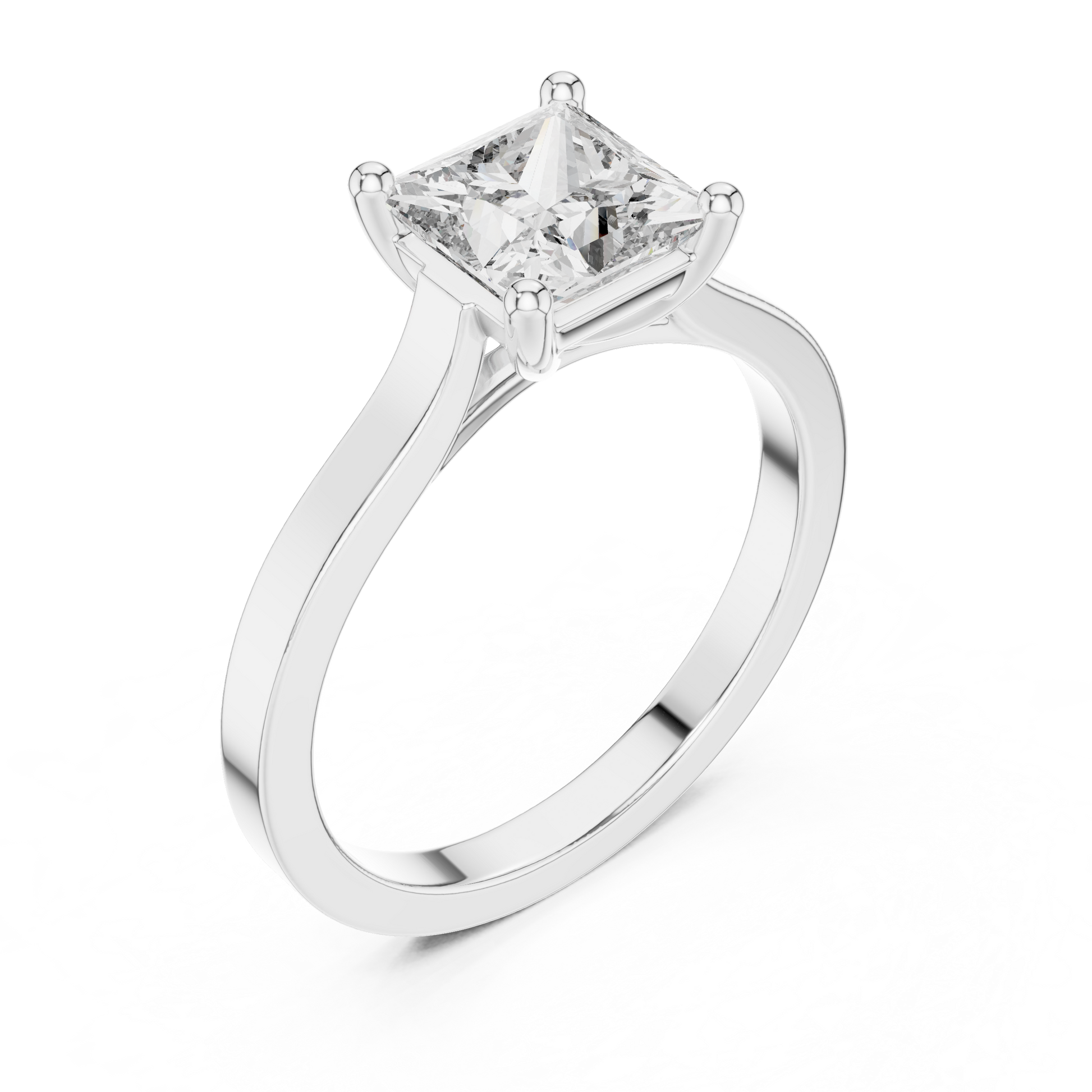 Cushion Solitaire Lab Grown Diamond Ring