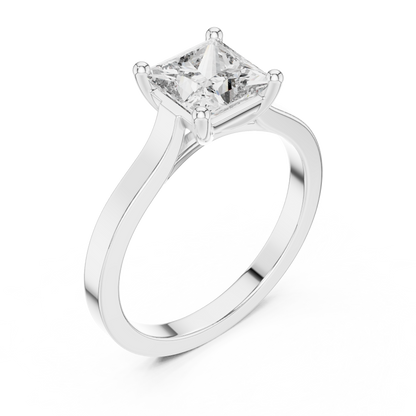 Cushion Solitaire Lab Grown Diamond Ring