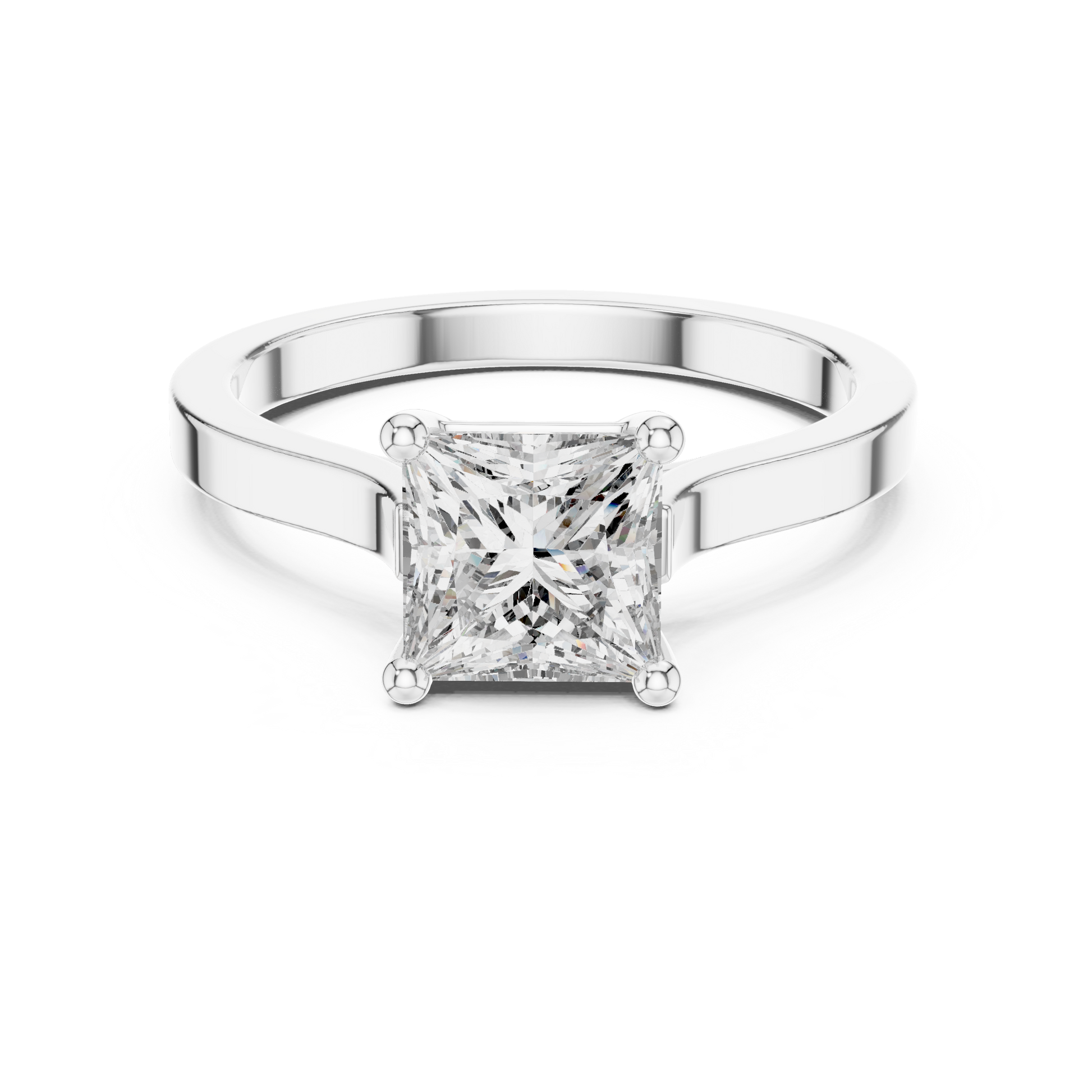 Cushion Solitaire Lab Grown Diamond Ring