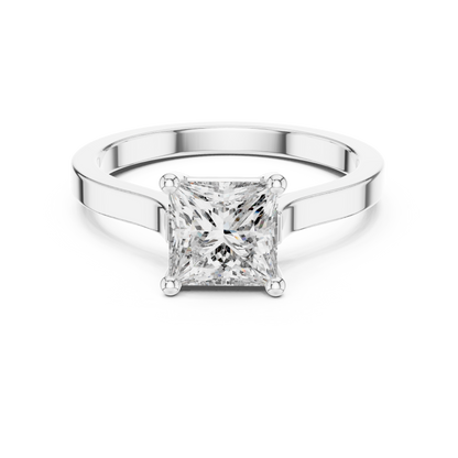Cushion Solitaire Lab Grown Diamond Ring