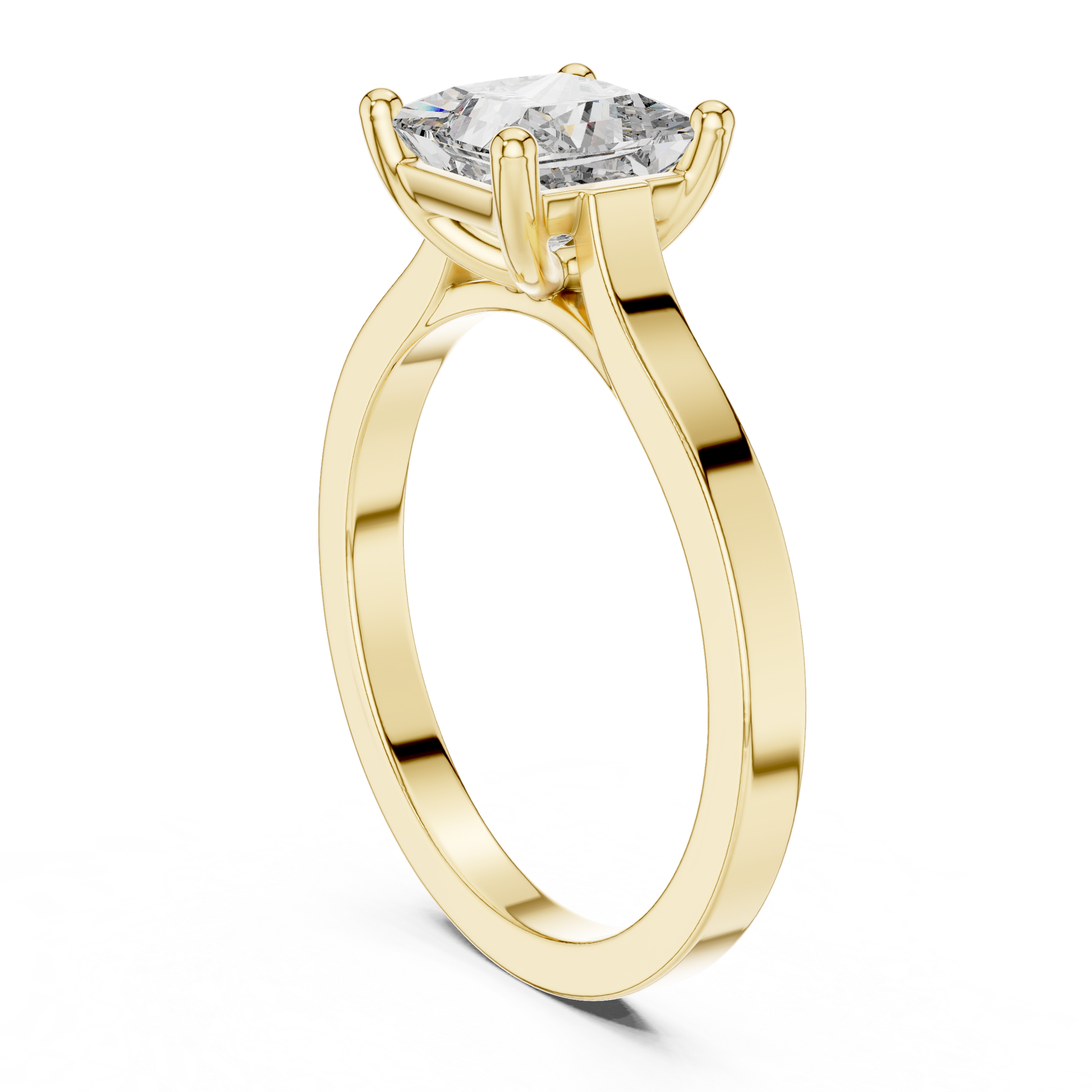 Cushion Solitaire Lab Grown Diamond Ring
