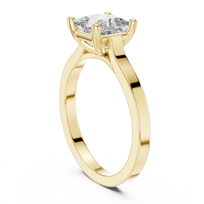 Cushion Solitaire Lab Grown Diamond Ring