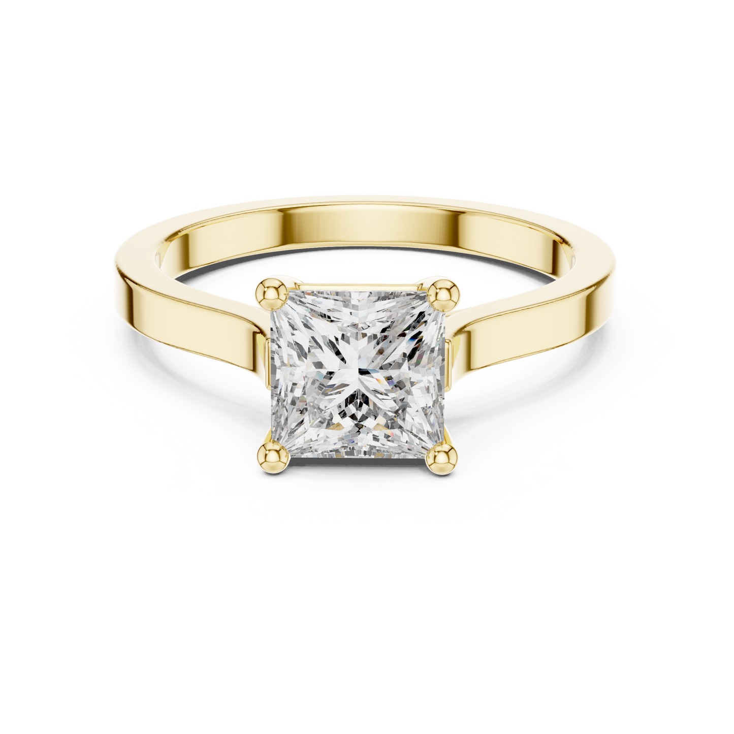 Cushion Solitaire Lab Grown Diamond Ring