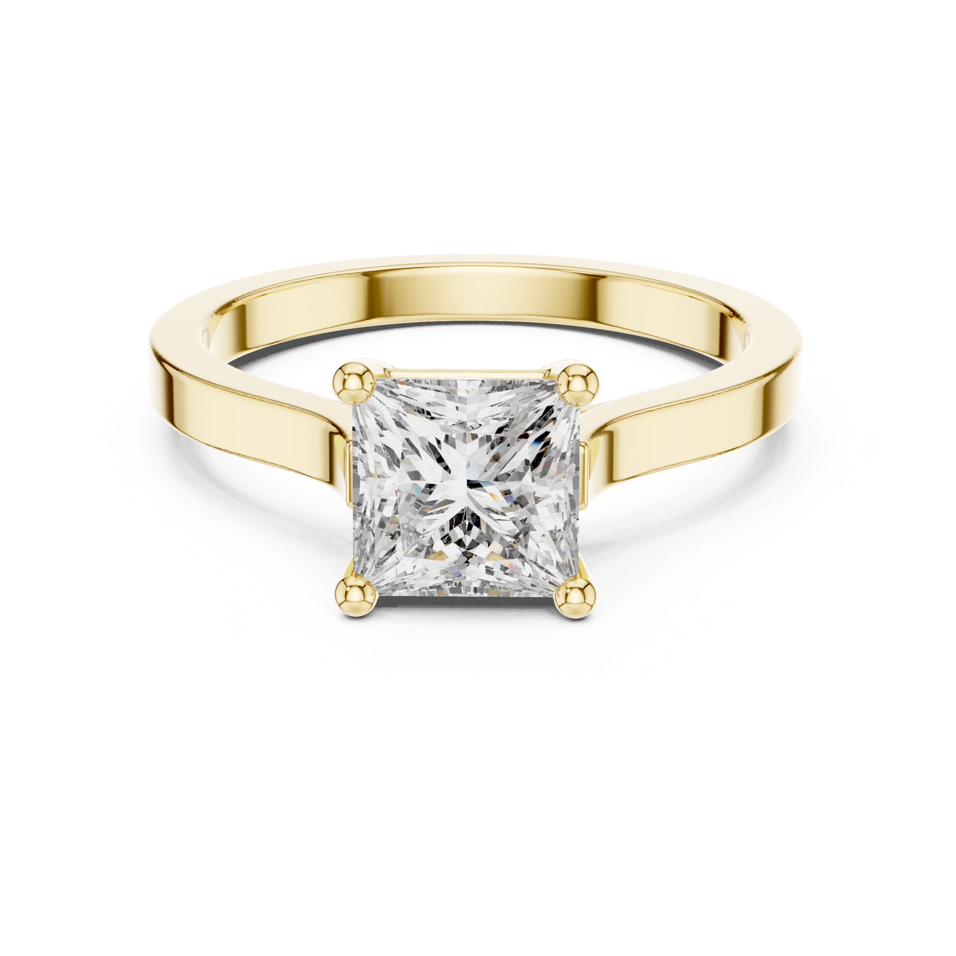 Cushion Solitaire Lab Grown Diamond Ring