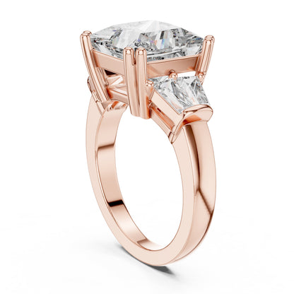 Princess Three Stone Lab Grown Diamond Ring