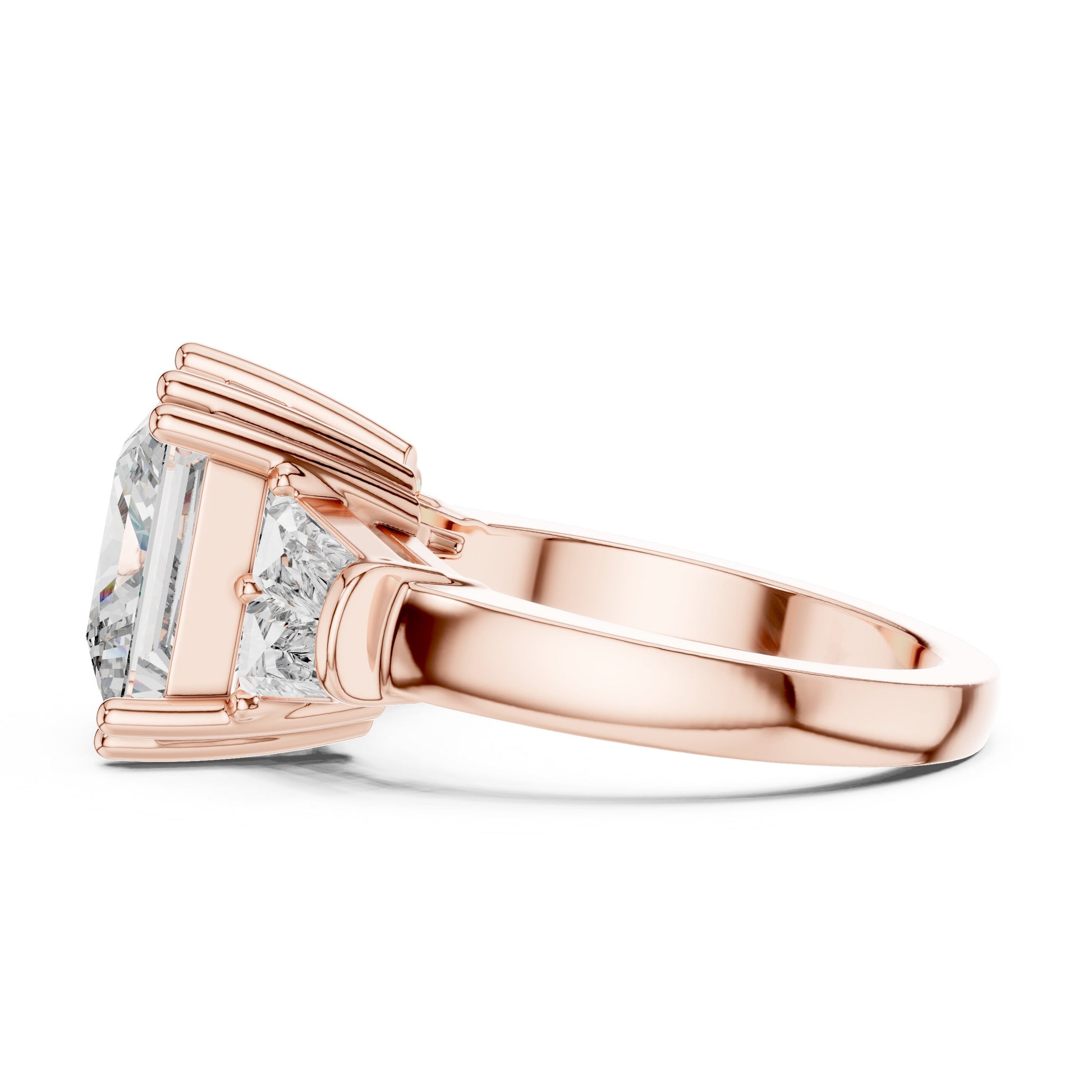 Princess Three Stone Lab Grown Diamond Ring