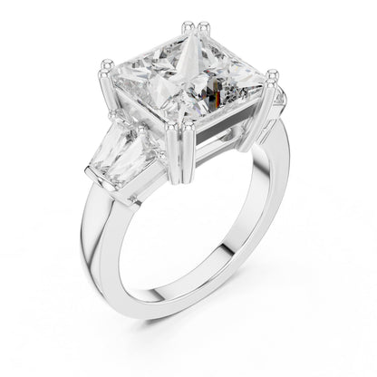 Princess Three Stone Lab Grown Diamond Ring