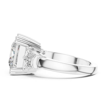 Princess Three Stone Lab Grown Diamond Ring