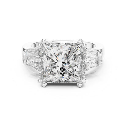 Princess Three Stone Lab Grown Diamond Ring