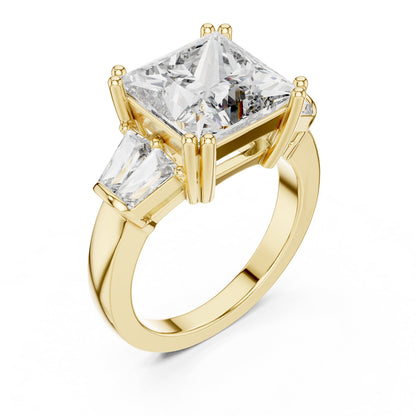 Princess Three Stone Lab Grown Diamond Ring