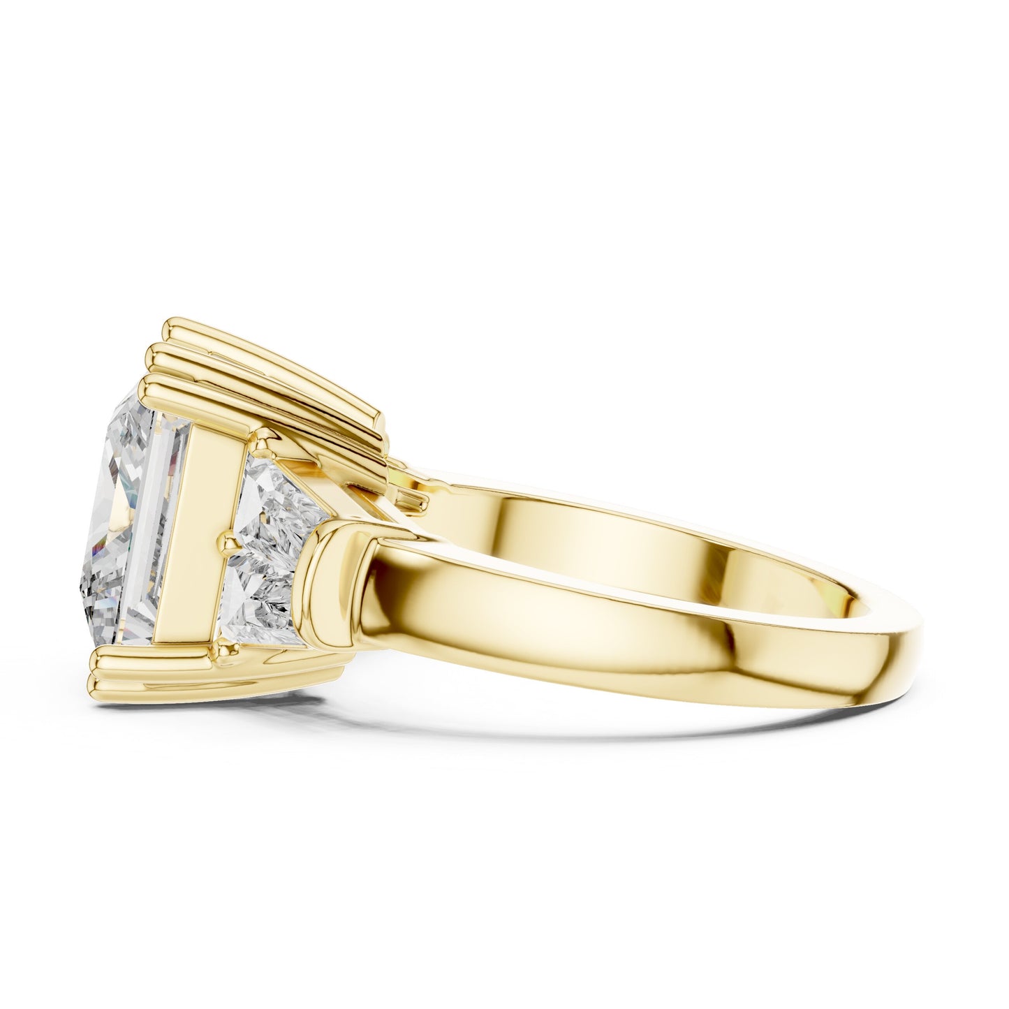 Princess Three Stone Lab Grown Diamond Ring