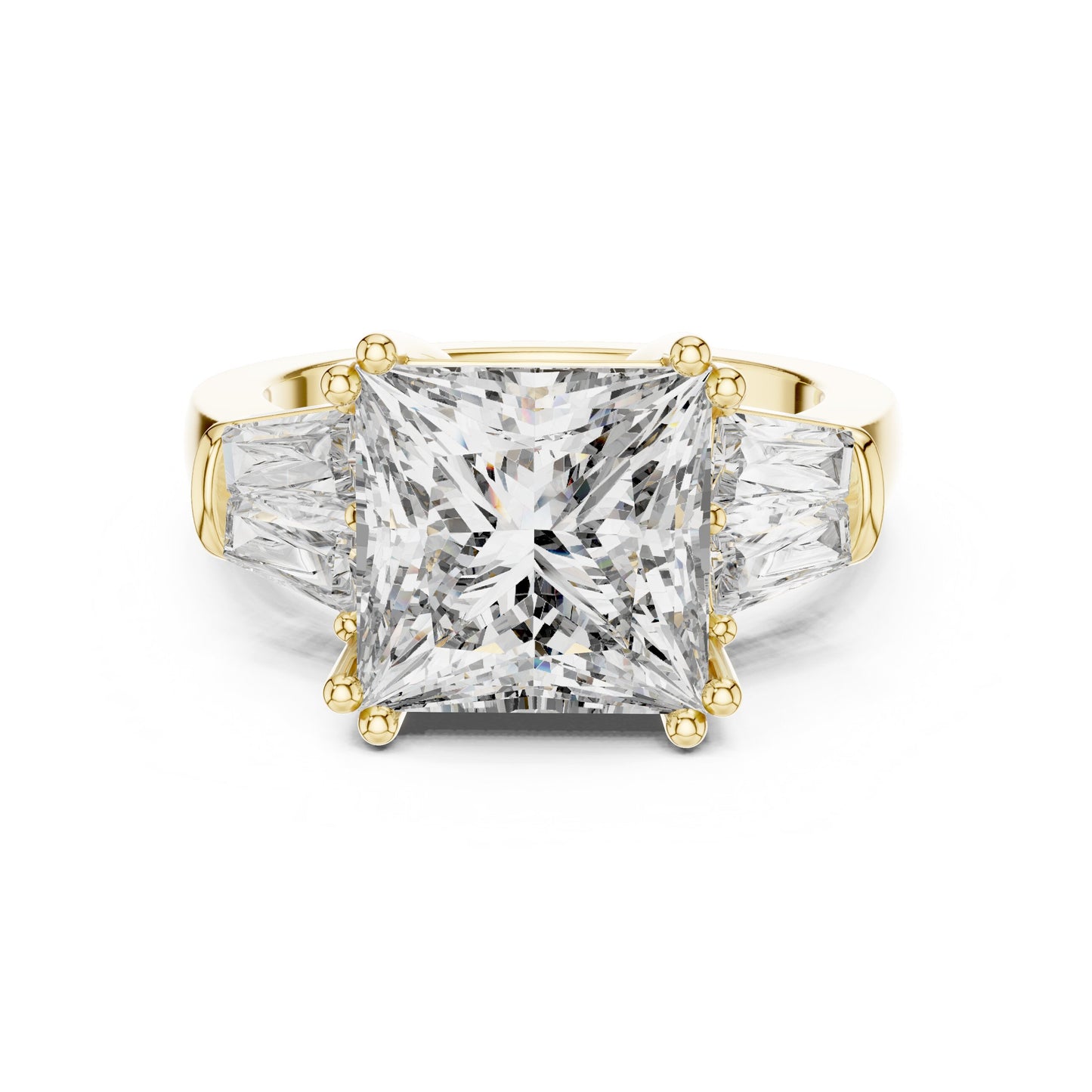 Princess Three Stone Lab Grown Diamond Ring