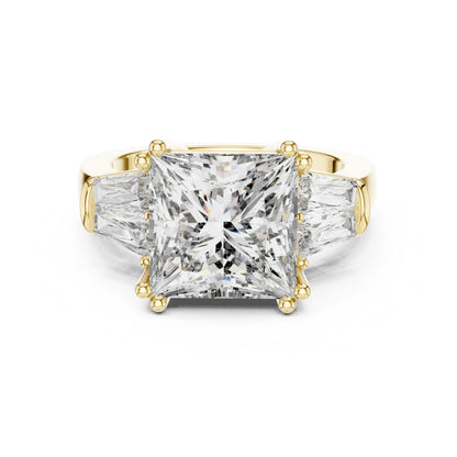 Princess Three Stone Lab Grown Diamond Ring