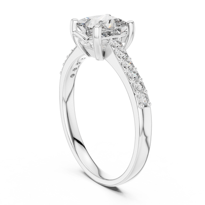 Mixed Shape Lab Grown Diamond Side Stone Ring