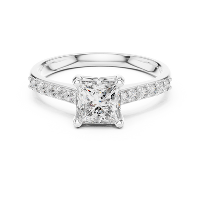 Mixed Shape Lab Grown Diamond Side Stone Ring