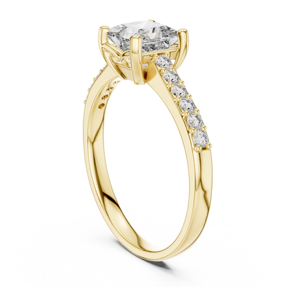 Mixed Shape Lab Grown Diamond Side Stone Ring