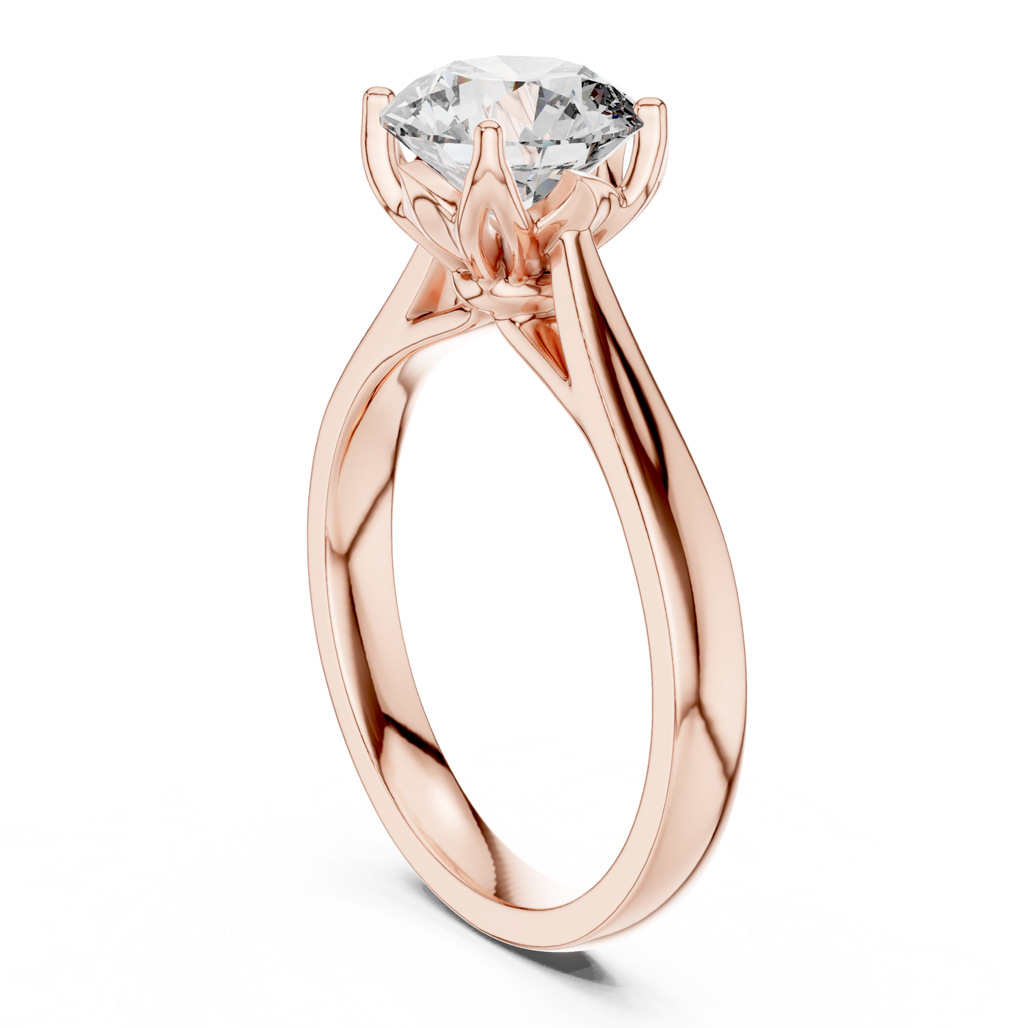 Round Solitaire Lab Grown Diamond Ring