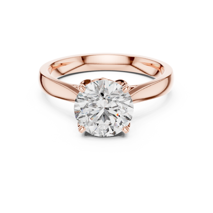 Round Solitaire Lab Grown Diamond Ring