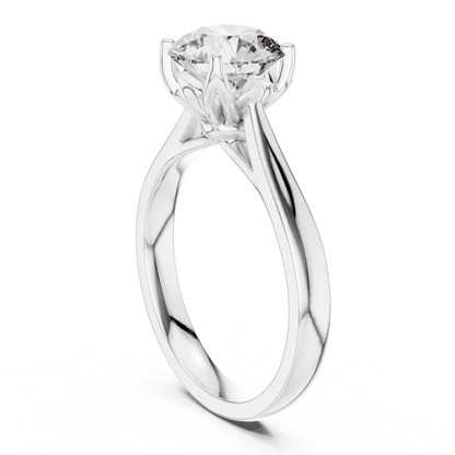 Round Solitaire Lab Grown Diamond Ring