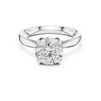Round Solitaire Lab Grown Diamond Ring