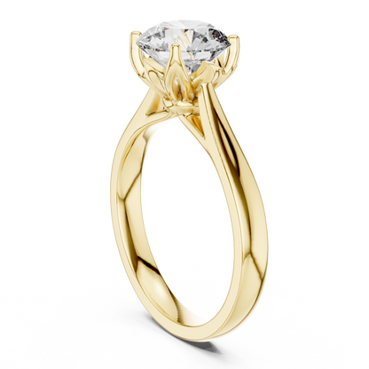 Round Solitaire Lab Grown Diamond Ring
