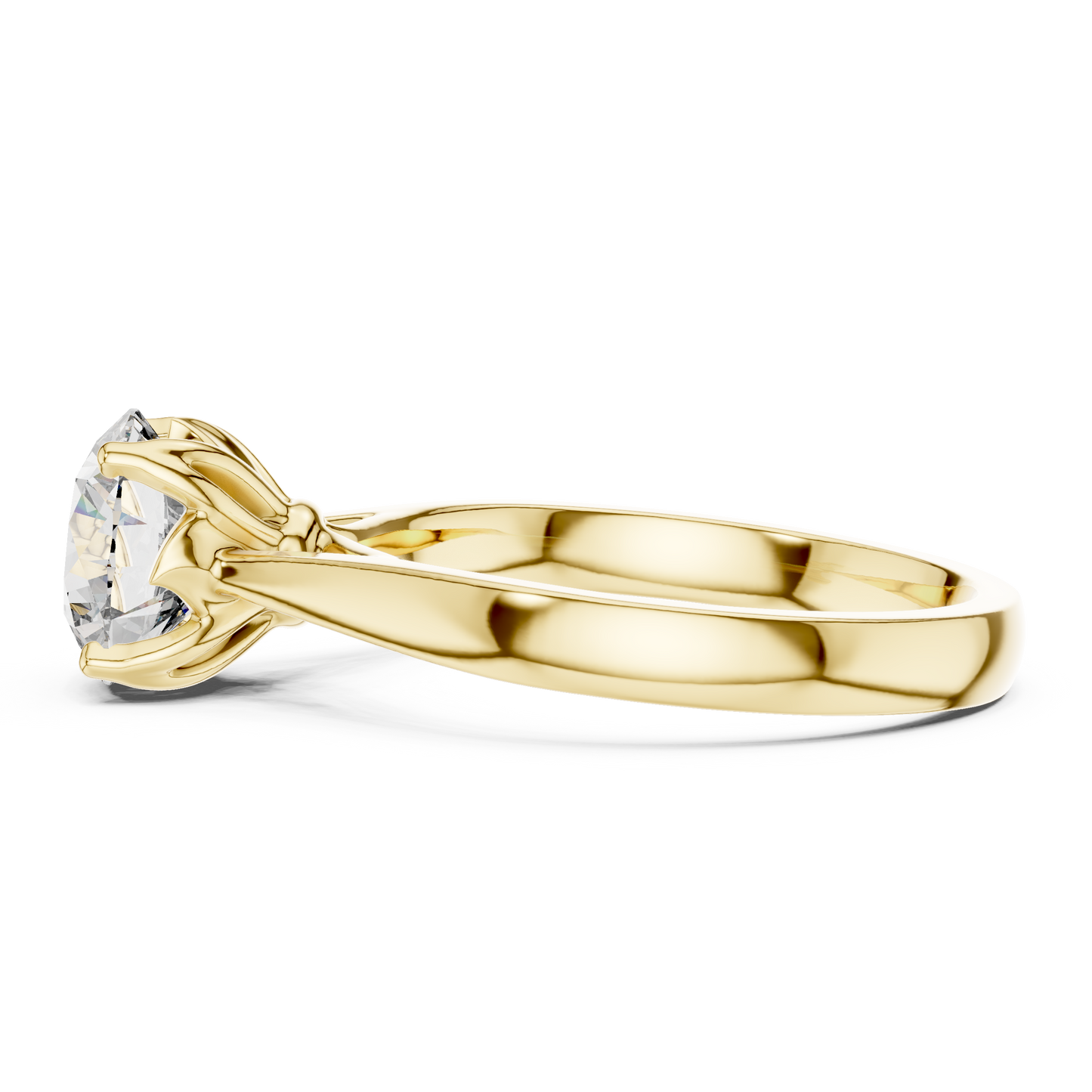 Round Solitaire Lab Grown Diamond Ring