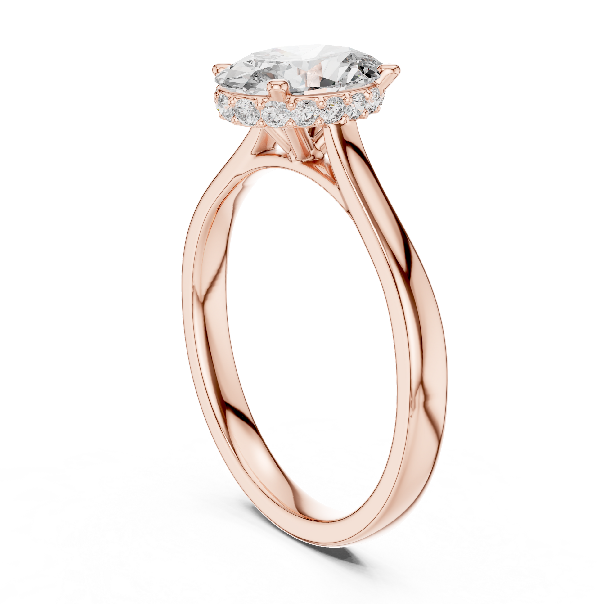 Mixed Shape Lab Grown Diamond Halo Ring