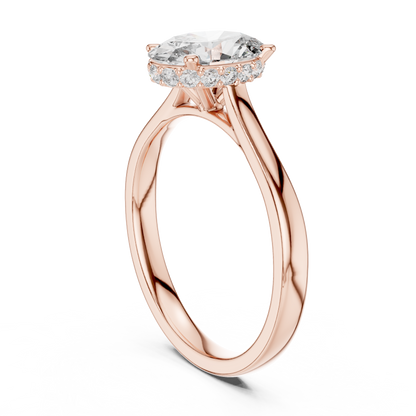 Mixed Shape Lab Grown Diamond Halo Ring