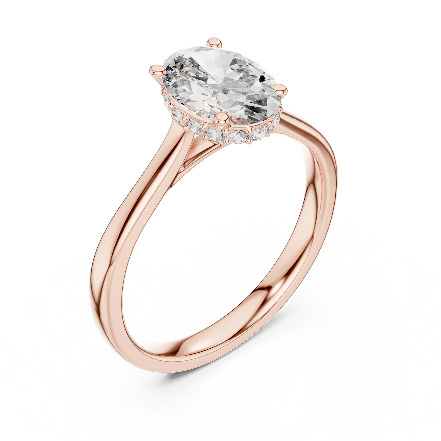 Mixed Shape Lab Grown Diamond Halo Ring