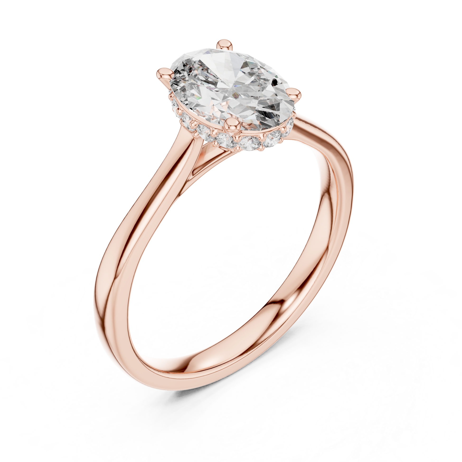 Mixed Shape Lab Grown Diamond Halo Ring