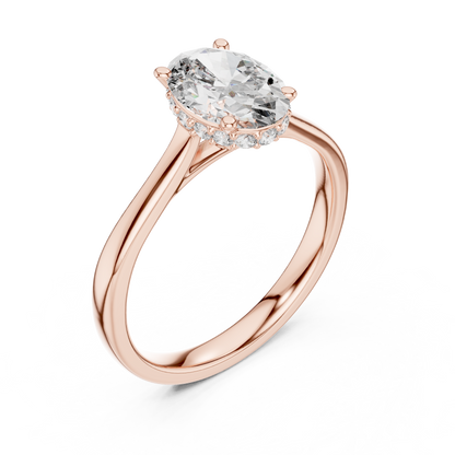 Mixed Shape Lab Grown Diamond Halo Ring