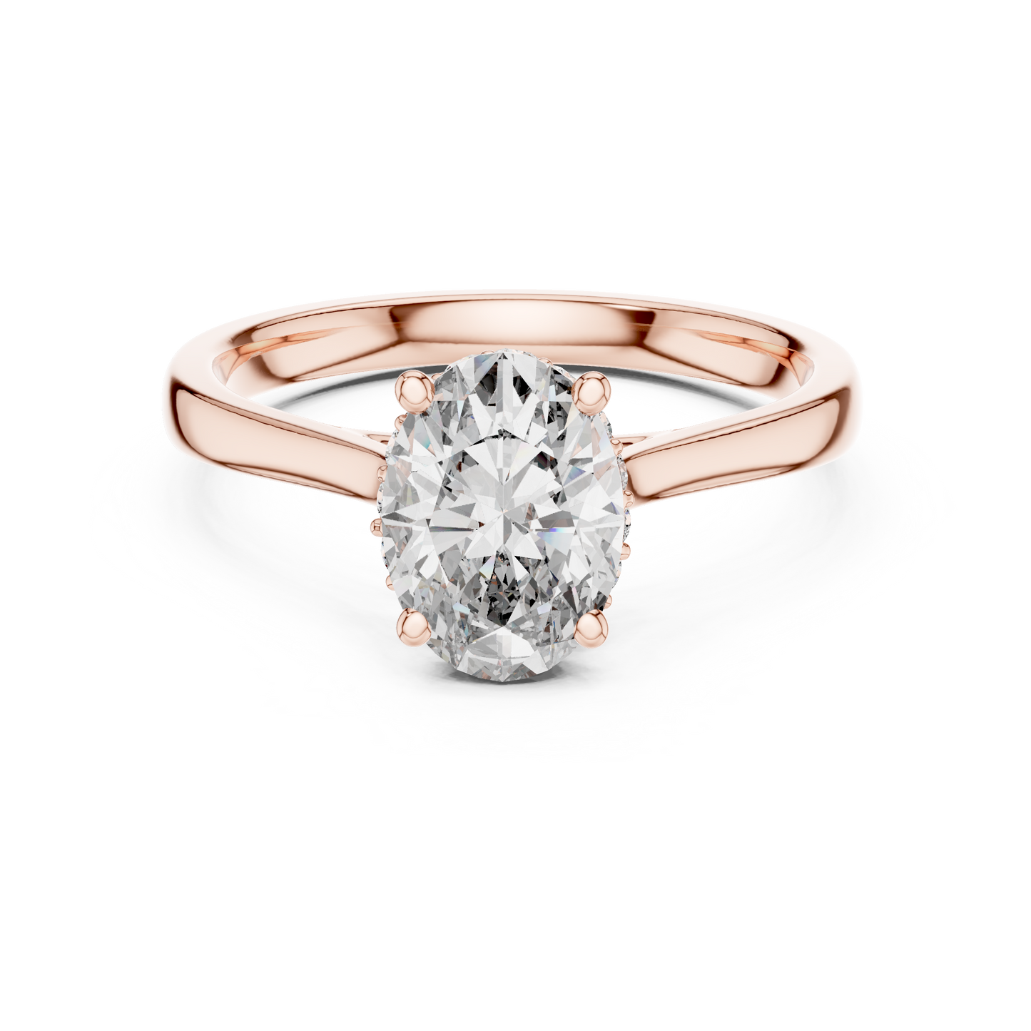 Mixed Shape Lab Grown Diamond Halo Ring