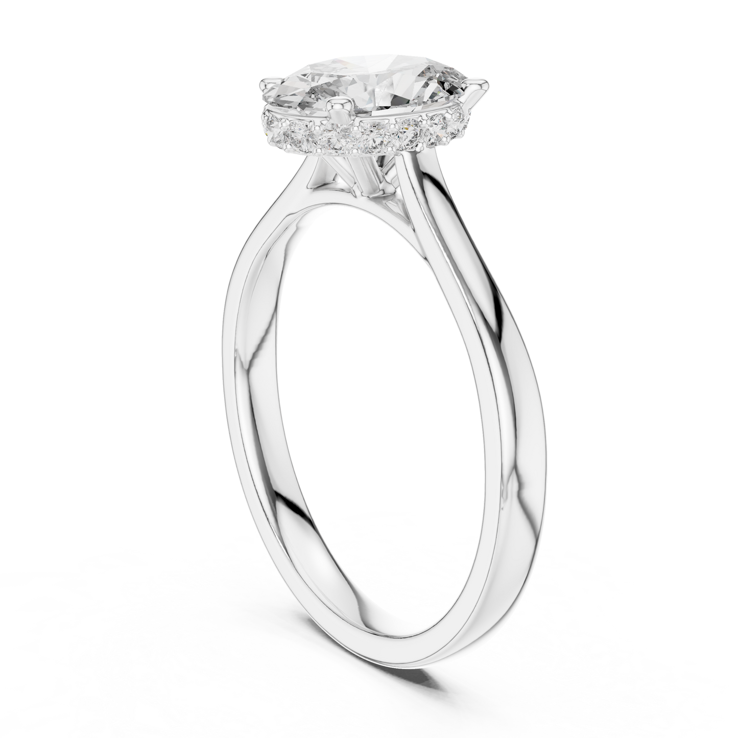 Mixed Shape Lab Grown Diamond Halo Ring