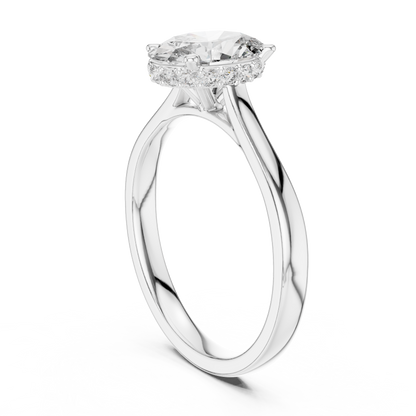 Mixed Shape Lab Grown Diamond Halo Ring