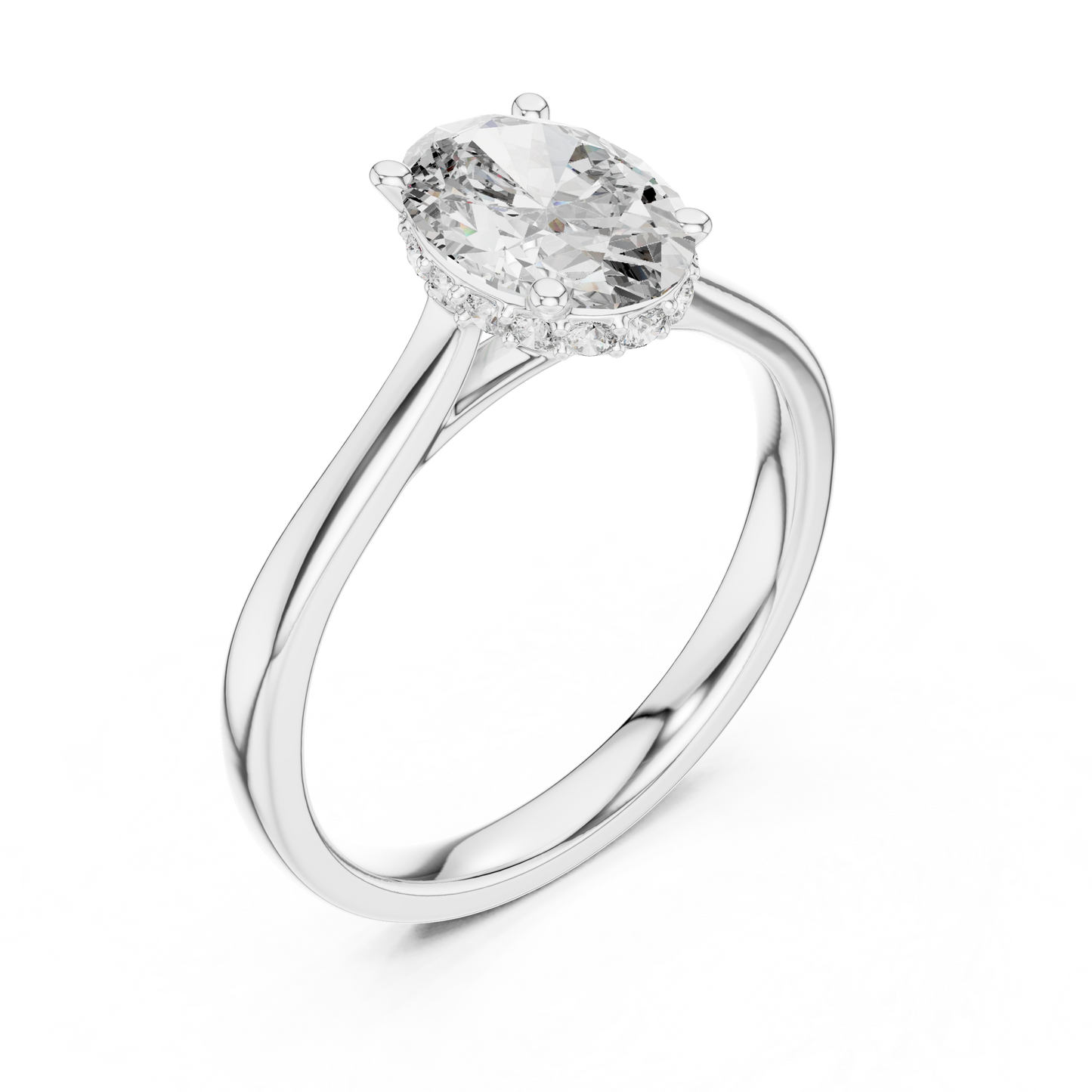 Mixed Shape Lab Grown Diamond Halo Ring