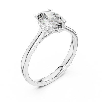 Mixed Shape Lab Grown Diamond Halo Ring