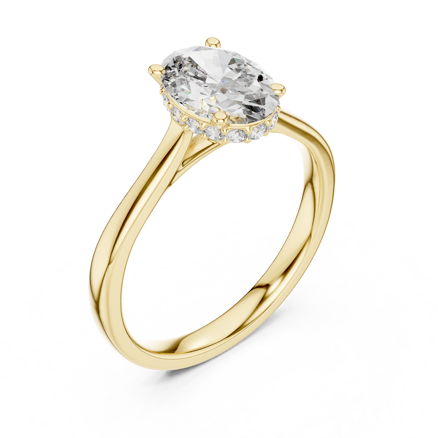 Mixed Shape Lab Grown Diamond Halo Ring