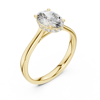 Mixed Shape Lab Grown Diamond Halo Ring