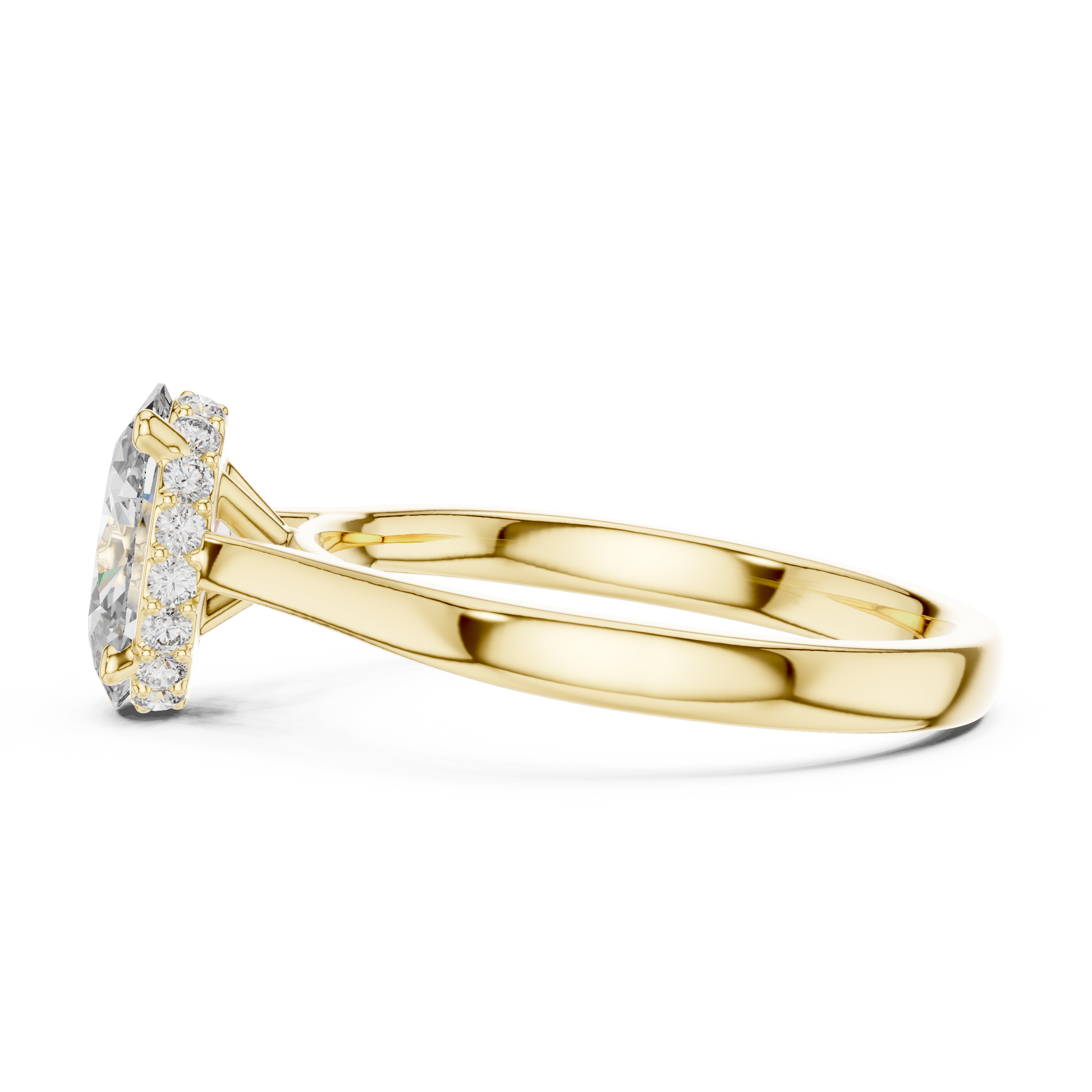 Mixed Shape Lab Grown Diamond Halo Ring
