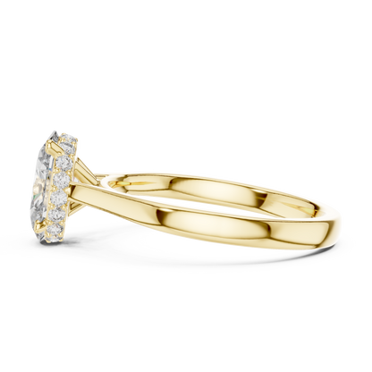 Mixed Shape Lab Grown Diamond Halo Ring
