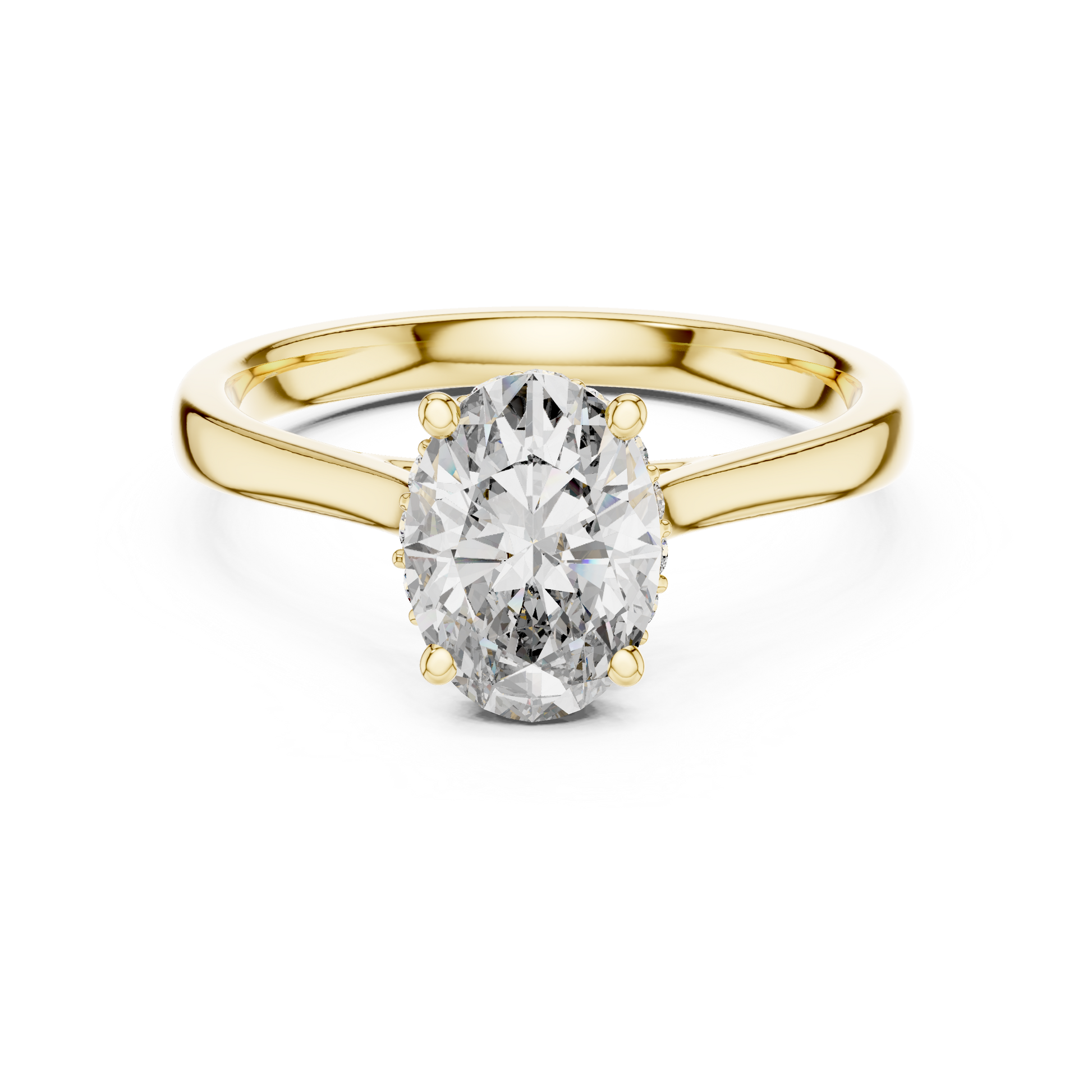 Mixed Shape Lab Grown Diamond Halo Ring