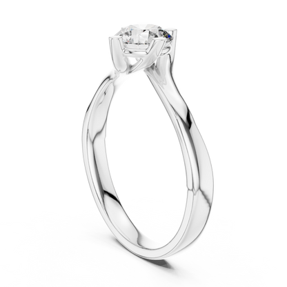 Round Solitaire Lab Grown Diamond Ring