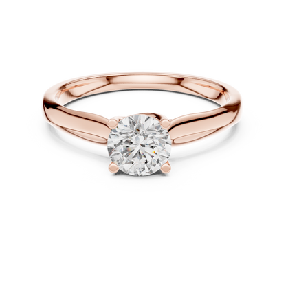 Round Solitaire Lab Grown Diamond Ring