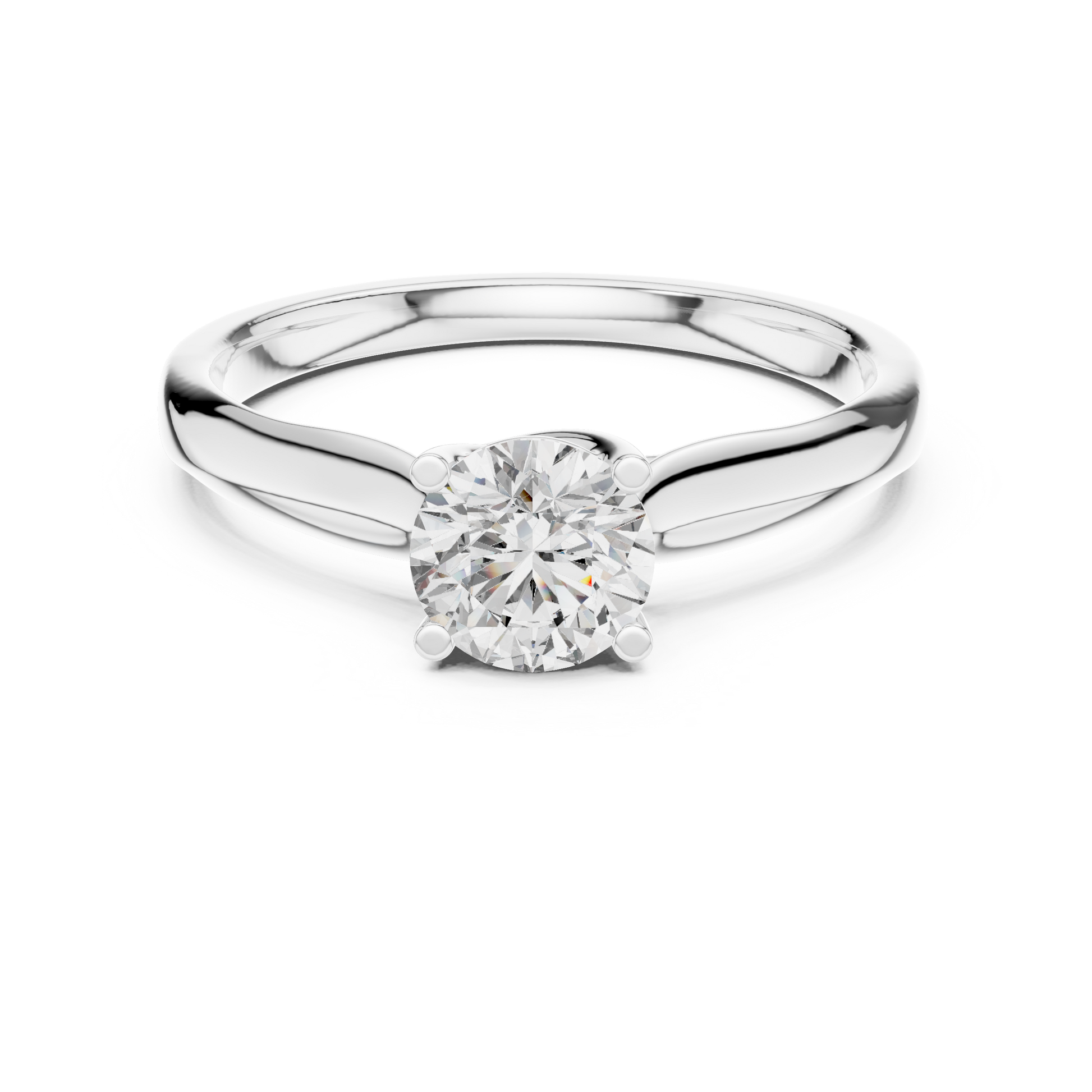 Round Solitaire Lab Grown Diamond Ring