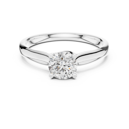 Round Solitaire Lab Grown Diamond Ring