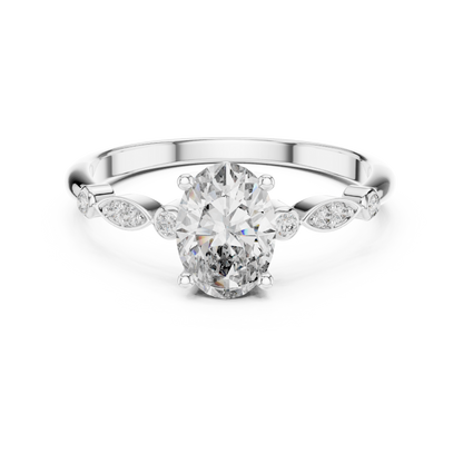 Mixed Shape Lab Grown Diamond Side Stone Ring