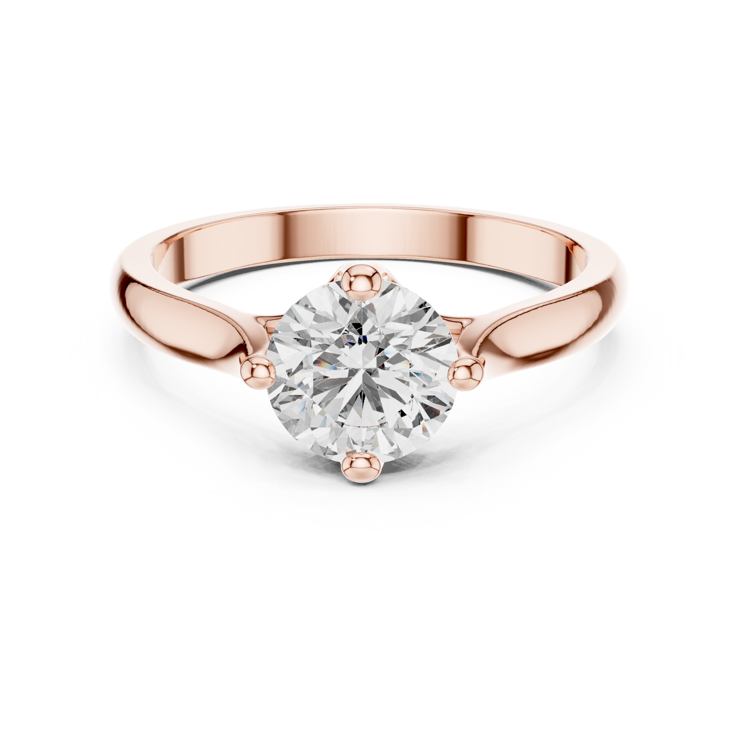 Round Solitaire Lab Grown Diamond Ring