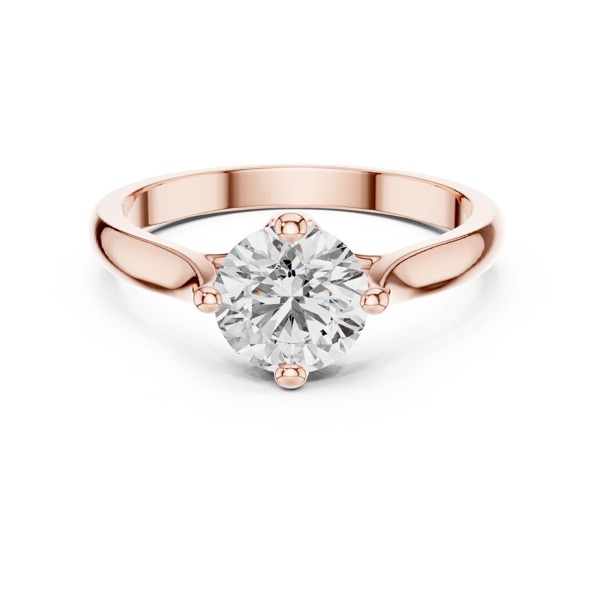 Round Solitaire Lab Grown Diamond Ring