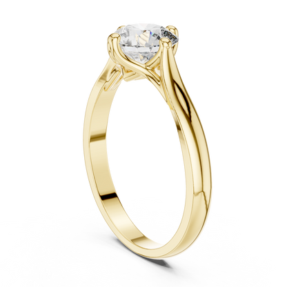 Round Solitaire Lab Grown Diamond Ring